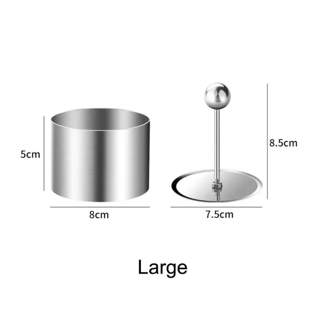 Stainless Steel Round Cake Mousse Ring Mold – Non-Stick Kitchen Tool