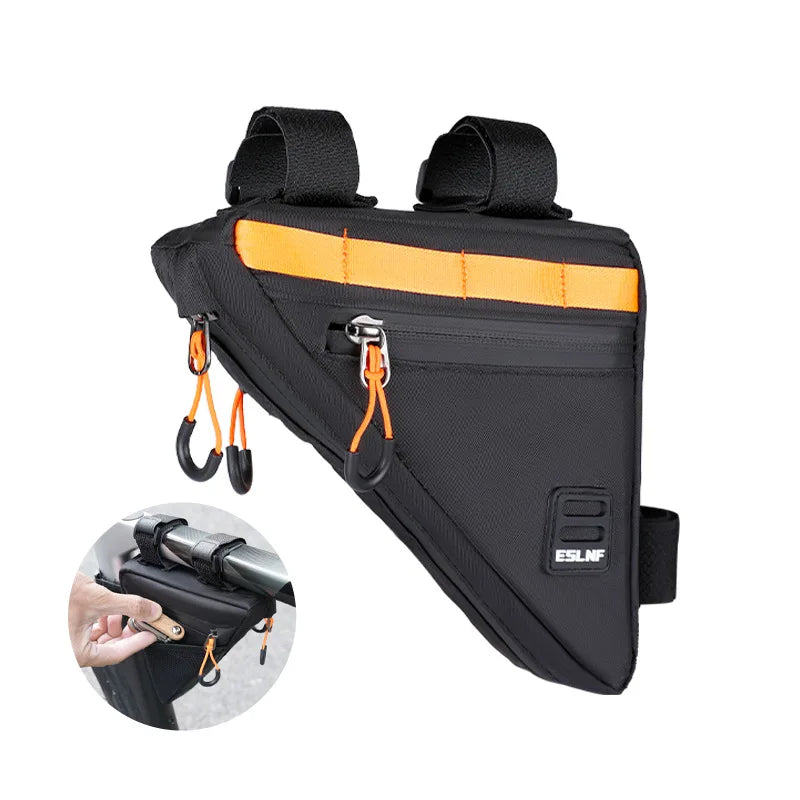 ESLNF Bicycle Triangle Frame Bag | Dual Mesh Pockets