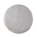 Round Faux Rabbit Fur Seat Cushion – Soft Plush 45cm Plush Seat Cushion Nixie Grey