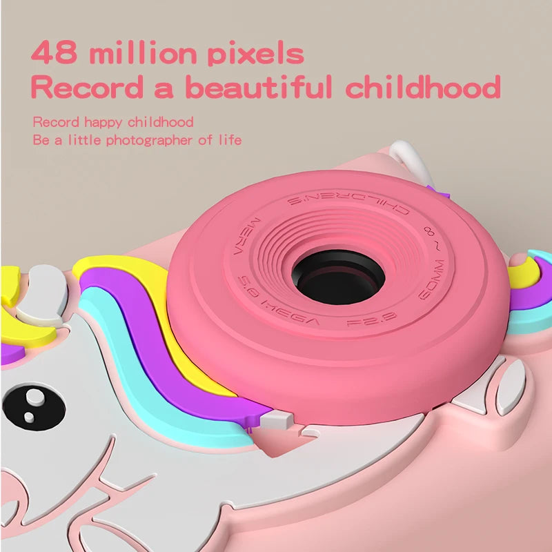 Unicorn Kids Digital Camera 1080P HD – Gift for Ages 3–12 Kids Digital Camera Nixie