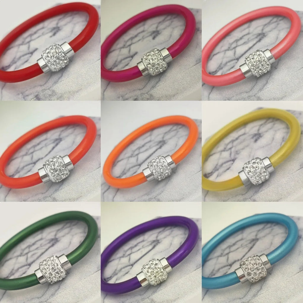 Magnet Buckle Silicone Rope Bracelet | Women's Fashion Jewelry Fashion Bracelet Nixie