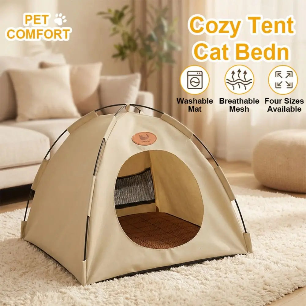 Foldable Cat Tent House – Breathable Waterproof Indoor Pet Kennel Cat Tent House Nixie