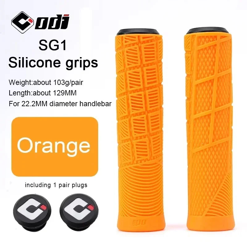 ODI Silicone MTB Bike Handlebar Grips – BMX & Folding Bike Bike Handlebar Grips Nixie SG1-Orange