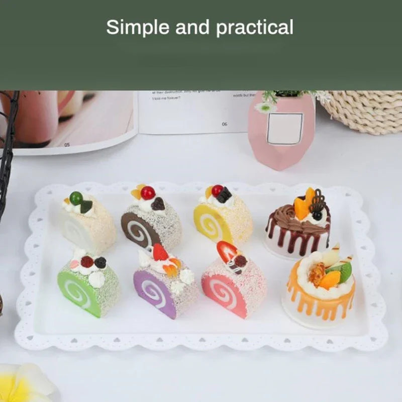 Elegant Plastic Cake Display Tray for Wedding & Party Events Cake Display Tray Nixie