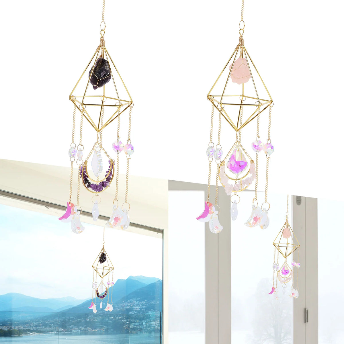 Hanging Crystal Suncatcher for Window & Garden Décor Crystal Suncatcher Nixie