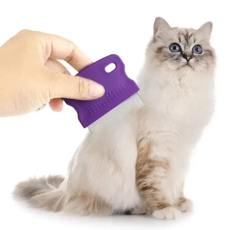 Pet Fine Tooth Grooming Comb – Detangling & Flea Remover Pet Grooming Comb Nixie