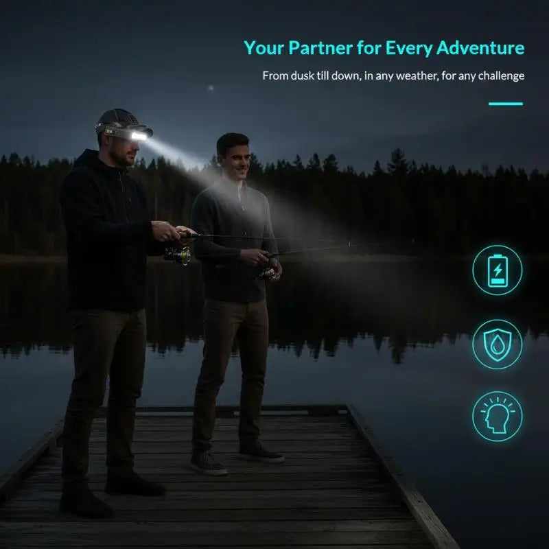 Ear Hook LED Headlamp with Motion Sensor – Lightweight 23g