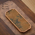 Walnut Tea Tray | Chinese Style Cloud Gauze Tea Mat & Set