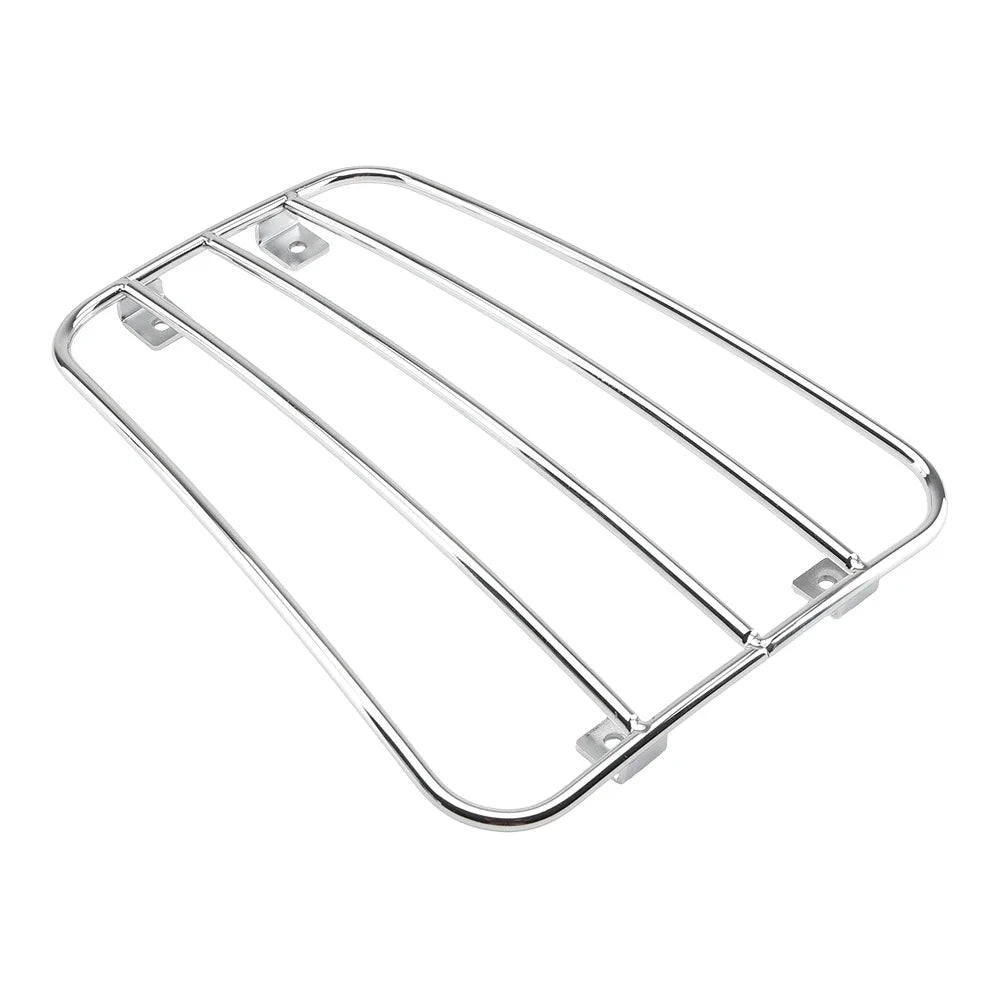 Universal Motorcycle Gas Tank Luggage Rack – Stainless Steel Motorcycle Luggage Rack Nixie Silver
