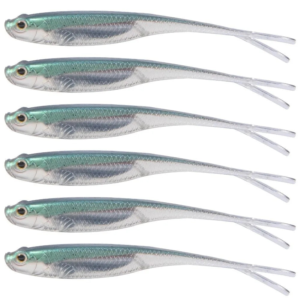 5-Pack Soft Silicone Fishing Lures 100mm – Swim Bait Set Soft Fishing Lure Nixie