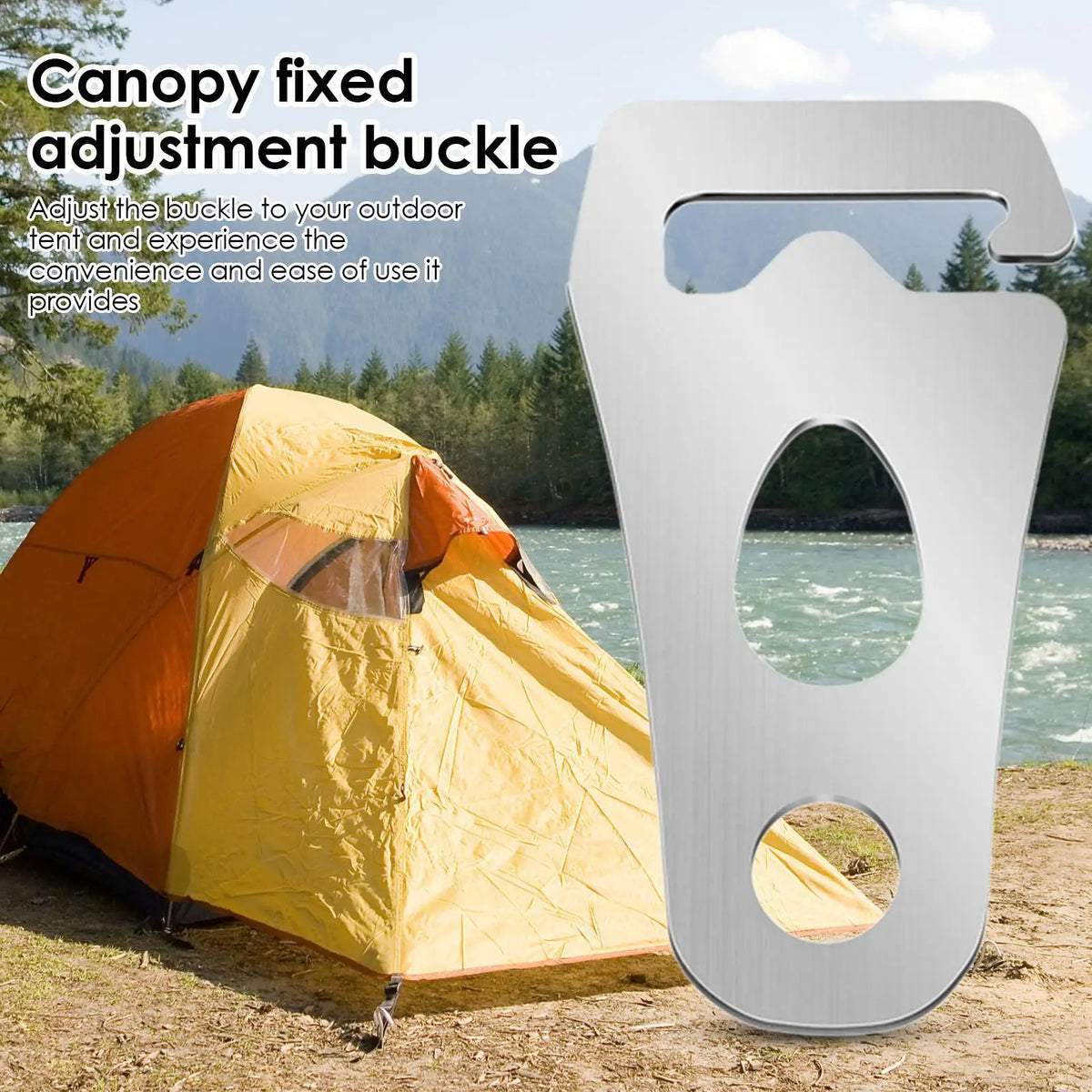 Stainless Steel Tent Rope Buckle & Wind Rope Fastener