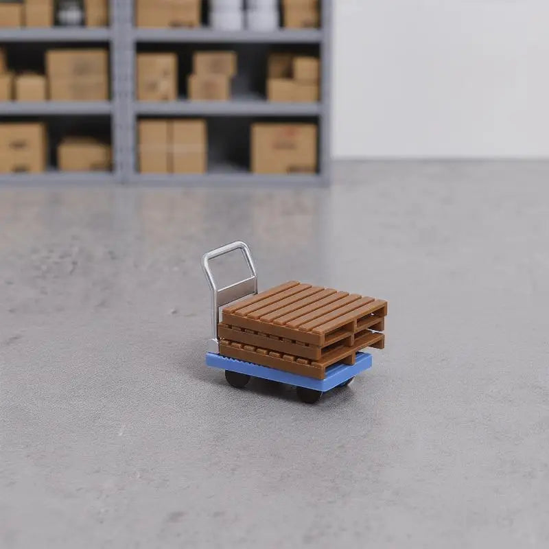 11Pcs Miniature Hand Cart Props Set – Diorama & Terrarium Decor