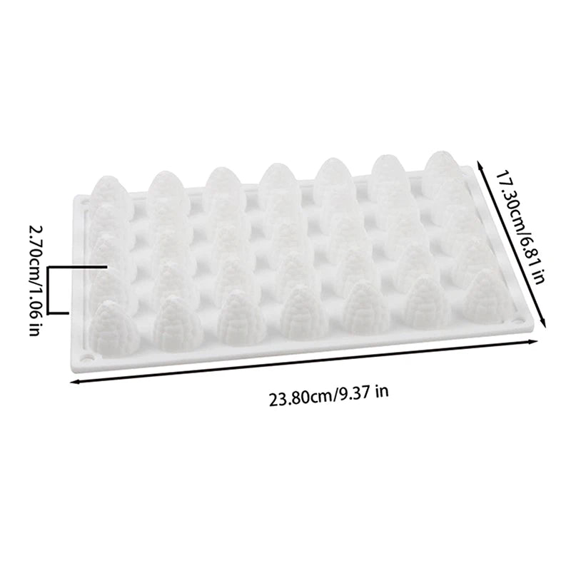 3D Raspberry Silicone Mold – 35-Cavity Baking & Candy Mould