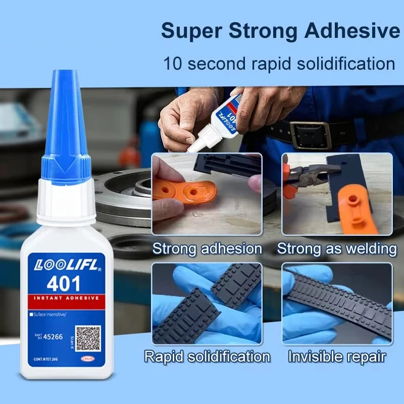 Super Glue 401/414 20ml | Fast-Dry Multi-Surface Adhesive