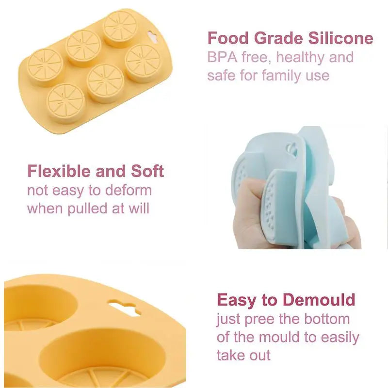 Fruit Silicone Molds – Chocolate Gummy Fondant Pudding Molds