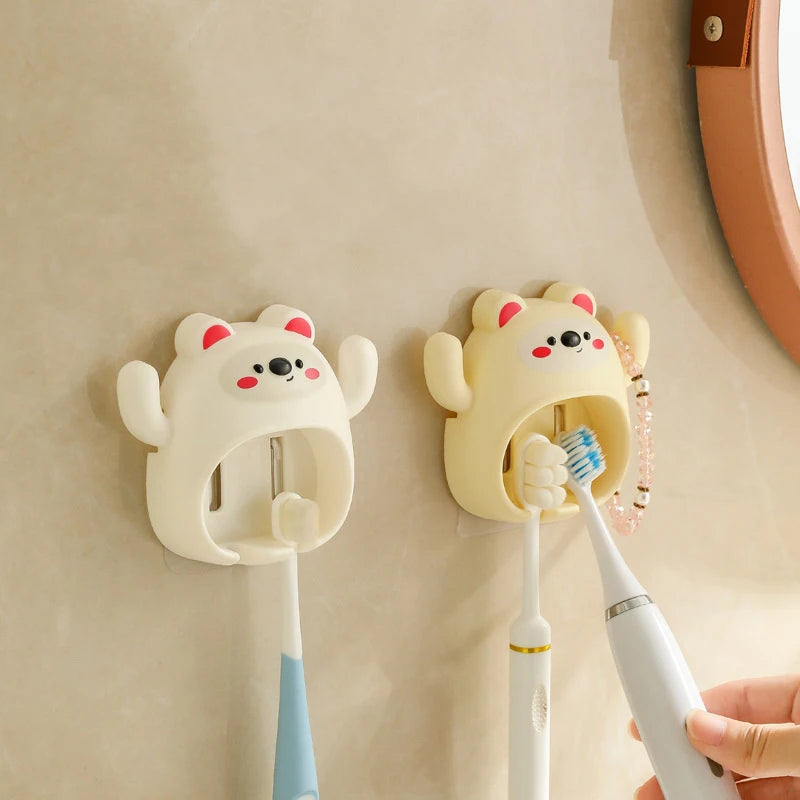 Funny Animal Toothbrush Holder – Kids Wall Suction Cup Toothbrush Holder Nixie
