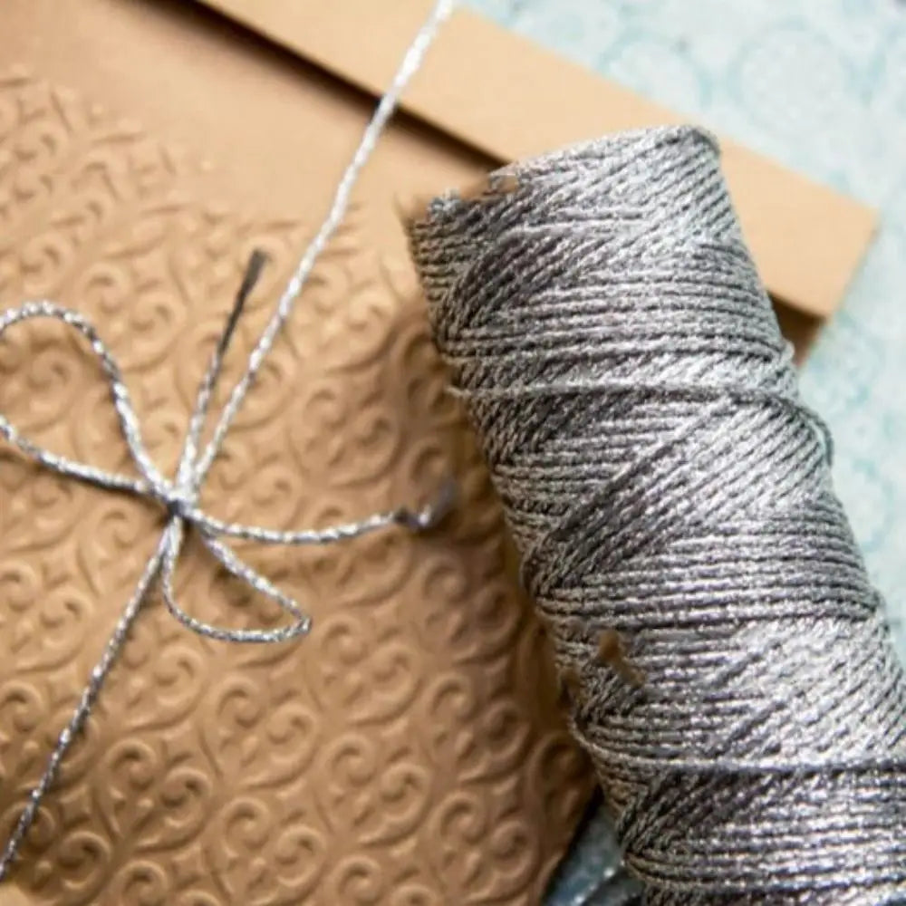1mm Metallic Yarn 100M – DIY Knitting, Crochet & Gift Wrap Metallic Craft Yarn Nixie