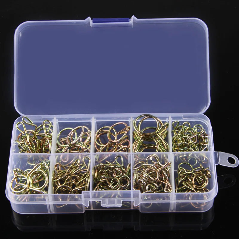 126Pcs Zinc Plated Spring Hose Clamps 5mm–14mm | Fuel & Water Lines Spring Hose Clamps Nixie