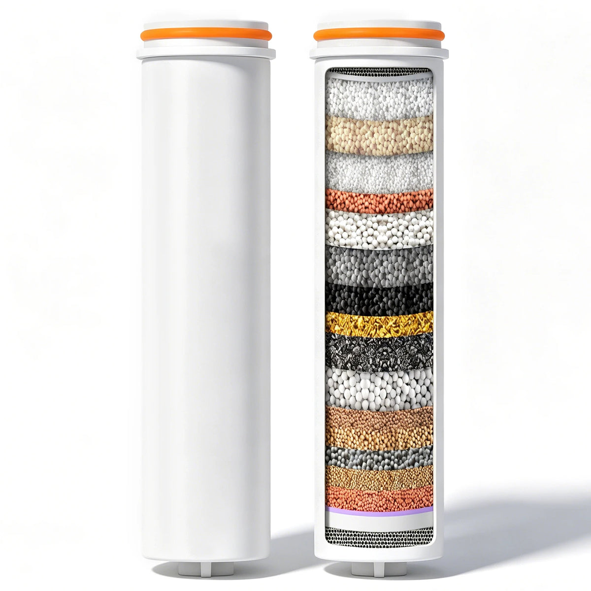 Shower Head Replacement Filter Cartridges 2/4 Pack | Nixie Shower Filter Cartridge Nixie White 2Pcs