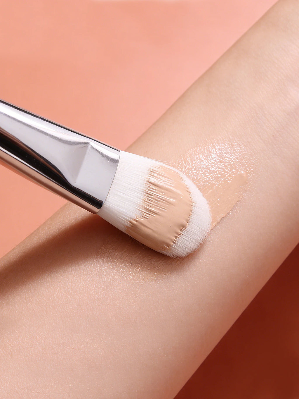 2PCS Soft Bristle Foundation Brushes – Streak-Free Face Brush Set Makeup Brush Set Nixie