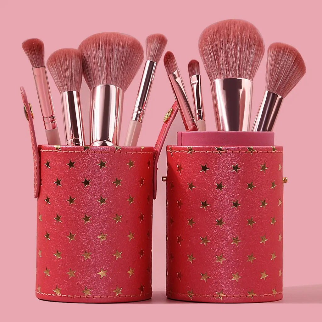 PU Leather Makeup Brush Holder – Large Capacity Travel Organizer Makeup Brush Organizer Nixie