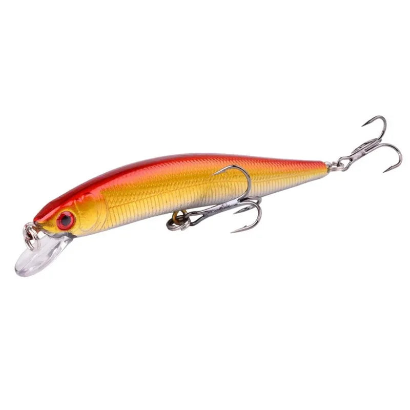 Floating Minnow Fishing Lure 3D Eyes Crankbait 10cm Hard Bait Fishing Lure Nixie