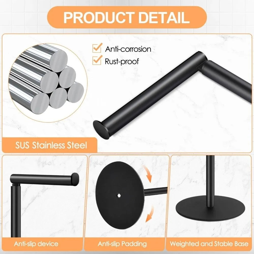 Freestanding Stainless Steel Toilet Paper Holder Stand Toilet Paper Holder Nixie