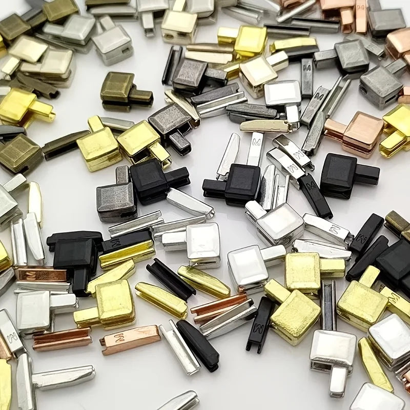20-Piece Metal Zipper Sliders – Gold Silver Bronze Black #5 Zipper Sliders Set Nixie
