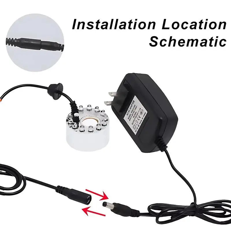 Ultrasonic LED Fog Mist Maker – Halloween & Pond Fogger