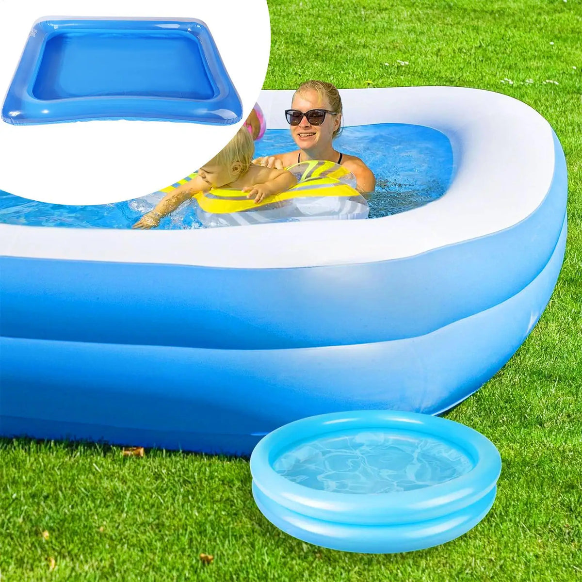 Portable Inflatable Foot Soak Basin – Collapsible PVC Bath