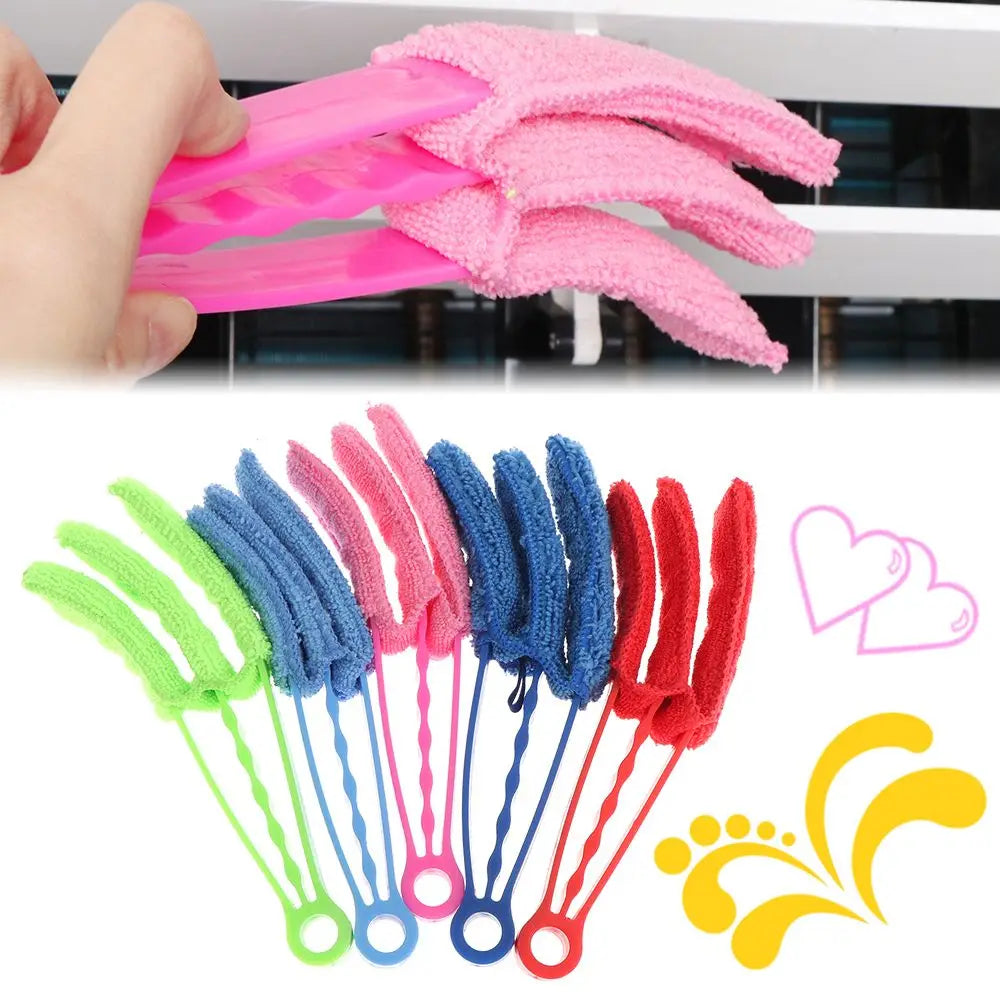 Microfiber Venetian Blind Cleaner Brush – 3-Arm Duster Clip Blind Cleaner Brush Nixie