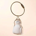 Cat Fur Keepsake Capsule Keychain – Pet Hair Charm Pendant Pet Keepsake Charm Nixie Style E-1PC