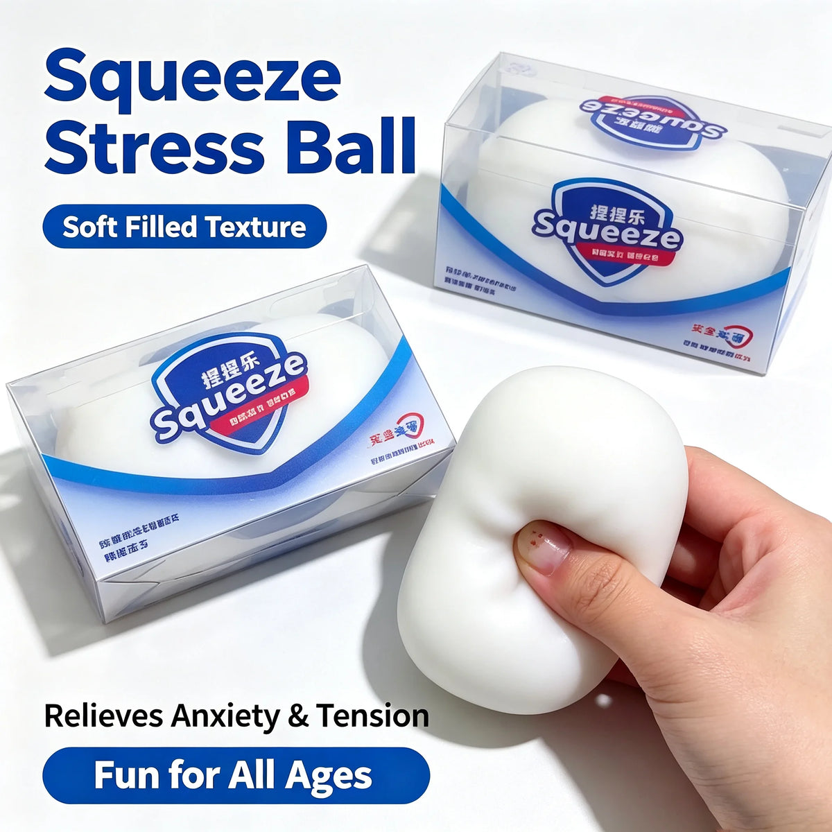 Soap Ball Squishy Fidget Toy – Soft Squeeze Sensory Ball