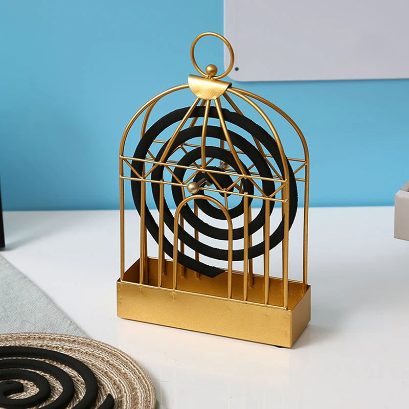 Nordic Iron Bird Mosquito Coil Holder & Incense Shelf Decor Incense Coil Holder Nixie