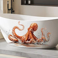Octopus Bathtub Wall Sticker – Removable Self-Adhesive PVC Decal Wall Decal Sticker Nixie A4