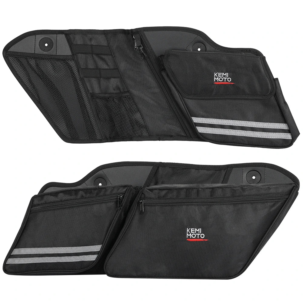 Motorcycle Saddlebag Organizers for Touring Models 2014–2023 Saddlebag Organizer Liner Nixie Black