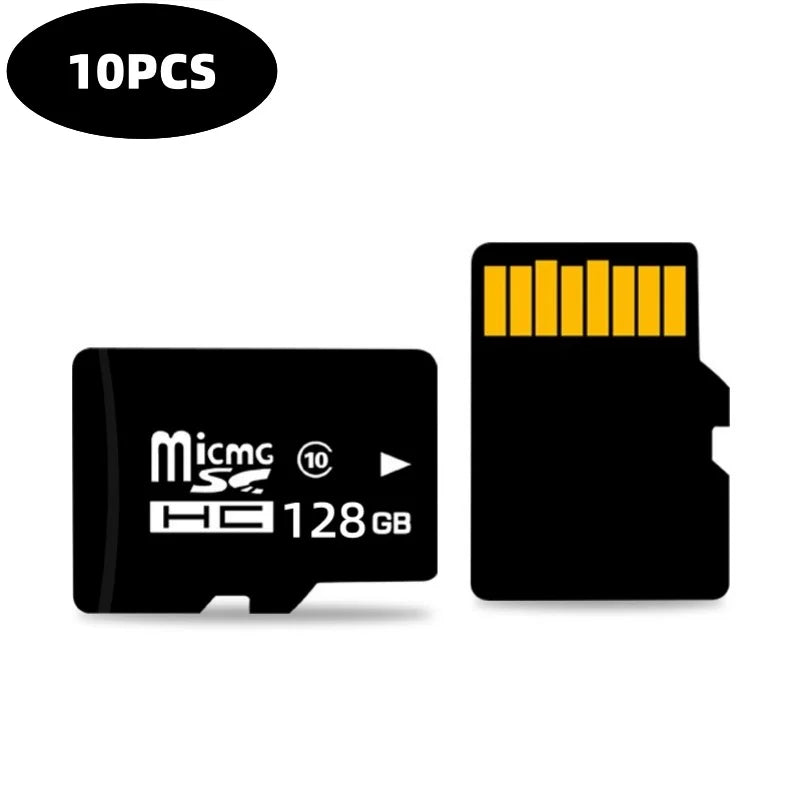 10PCS Class 10 Micro SD TF Flash Memory Cards 2GB–256GB Flash Memory Card Nixie 10P 128GB