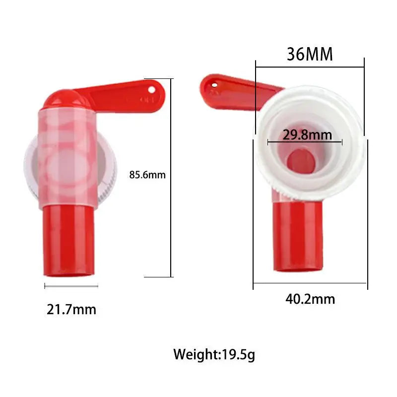 DN61 61mm Garden Nutrient Solution Plastic Faucet | Red & White Garden Tank Faucet Nixie 1PCS