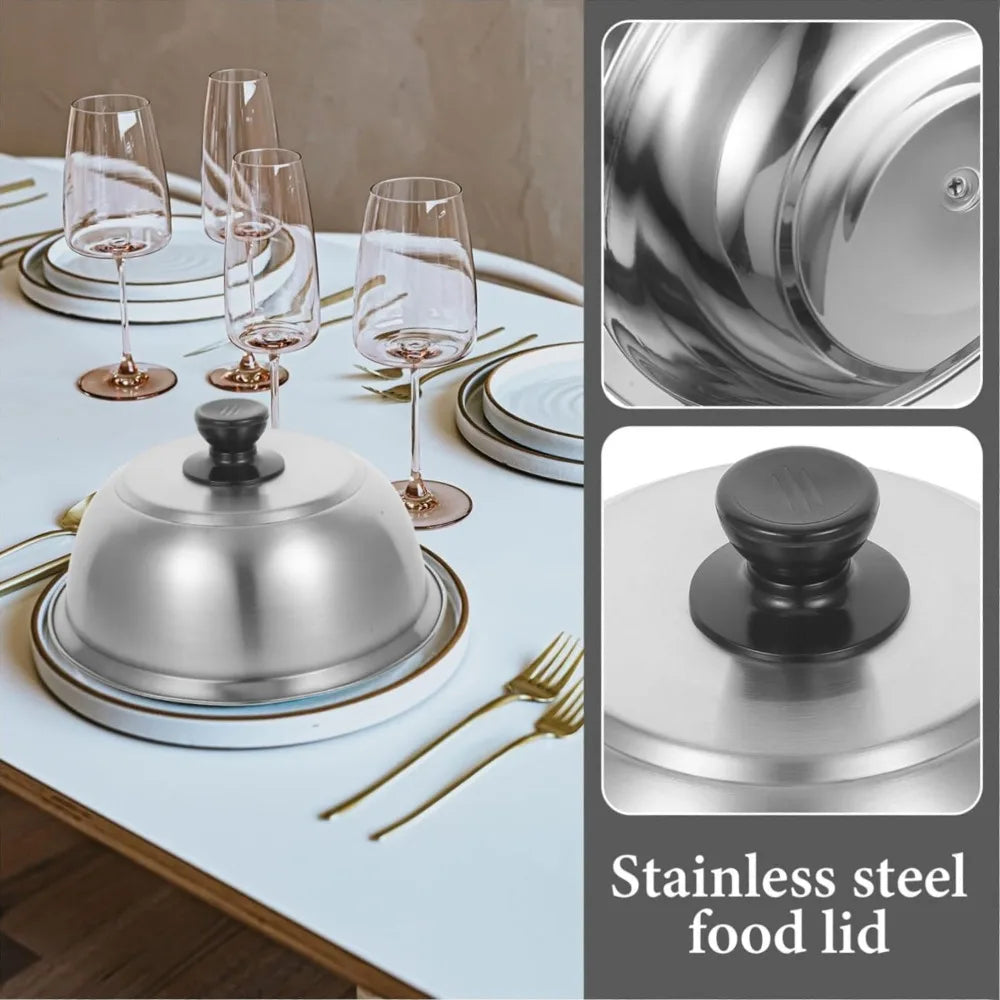 Stainless Steel Dome Lid for Cheese Melting, Burgers & BBQ Cookware Dome Lid Nixie