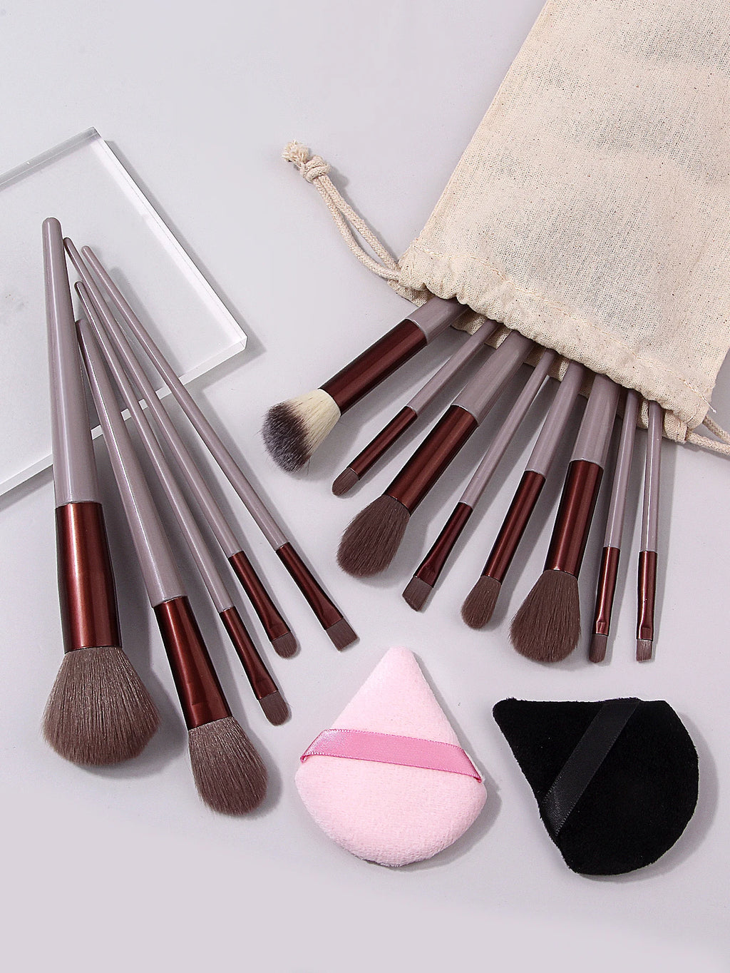16-Piece Professional Makeup Brush Set with Bag | Nixie Makeup Brush Set Nixie