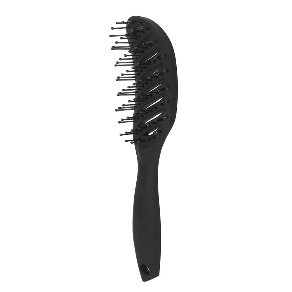 Curved Vent Hair Comb with Nylon Bristles – Travel & Daily Hair Comb Nixie