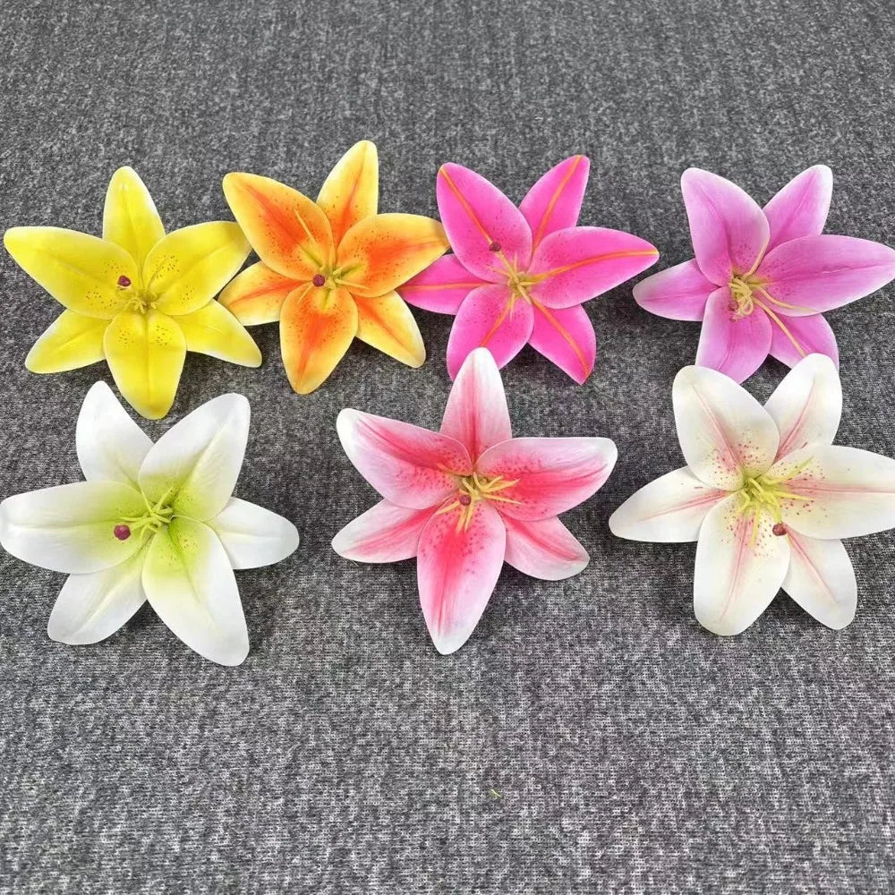 67cm Artificial Silk Lily Bouquet 2 Heads | Wedding Home Decor