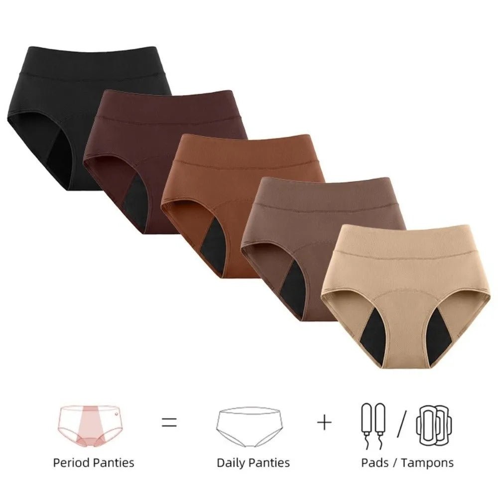 3-Layer High Waist Period Underwear – Reusable Menstrual Panties Period Underwear Nixie