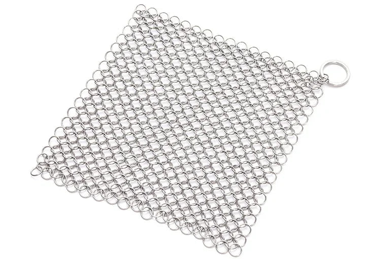 Chainmail Cast Iron Scrubber – Stainless Steel Cleaning Ring