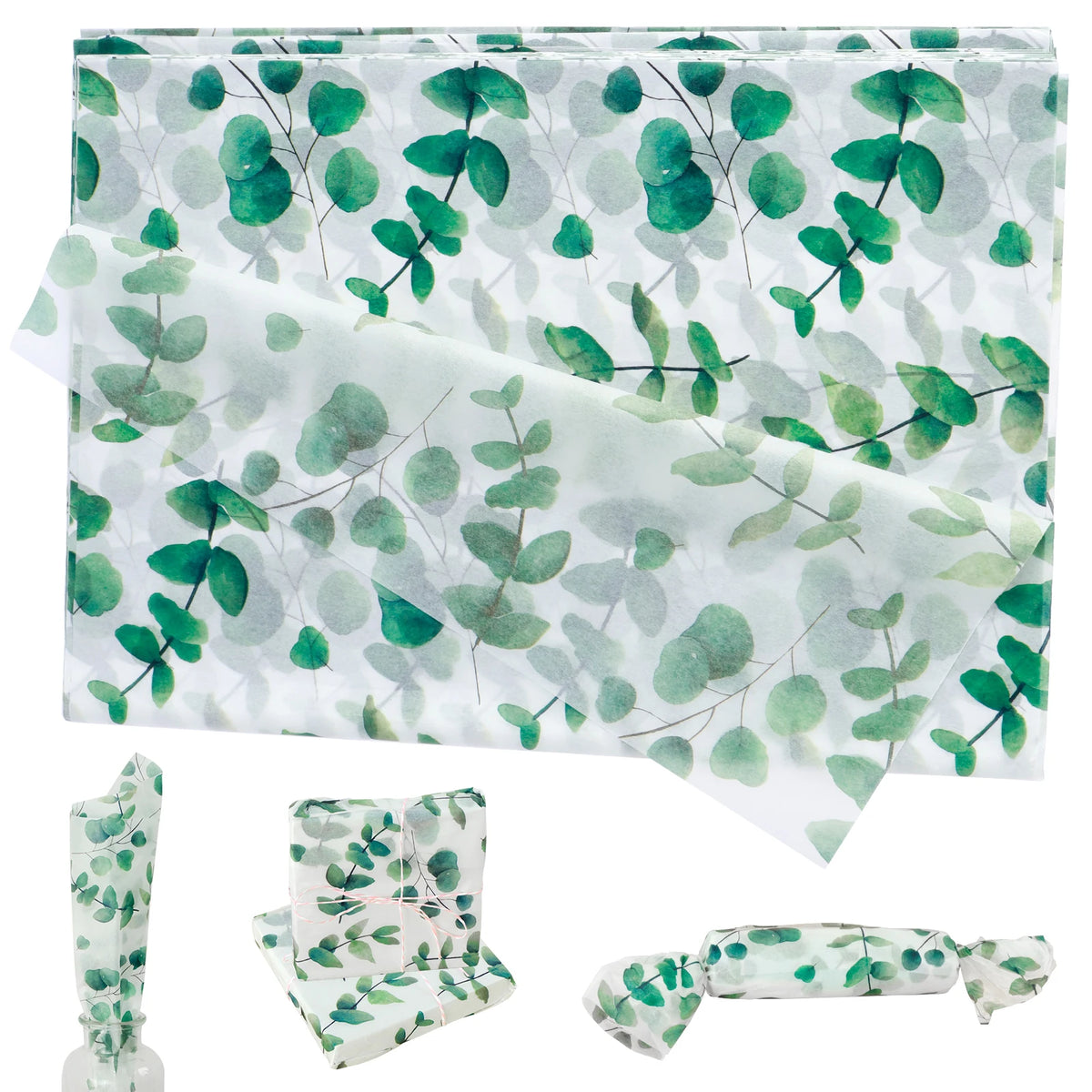 100Pcs Botanical Leaf Tissue Paper 20x14in – Gift Wrapping Sheets