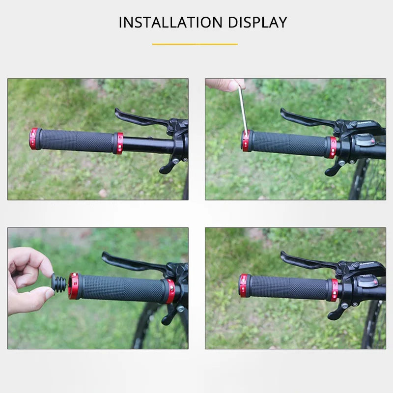 BUCKLOS Lock-On MTB Bike Grips – Non-Slip Rubber Handlebar MTB Handlebar Grips Nixie