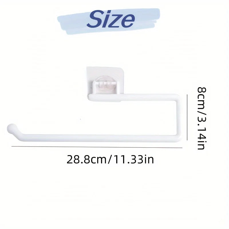Cabinet Paper Towel & Toilet Roll Holder – Plastic Rack Paper Roll Holder Nixie