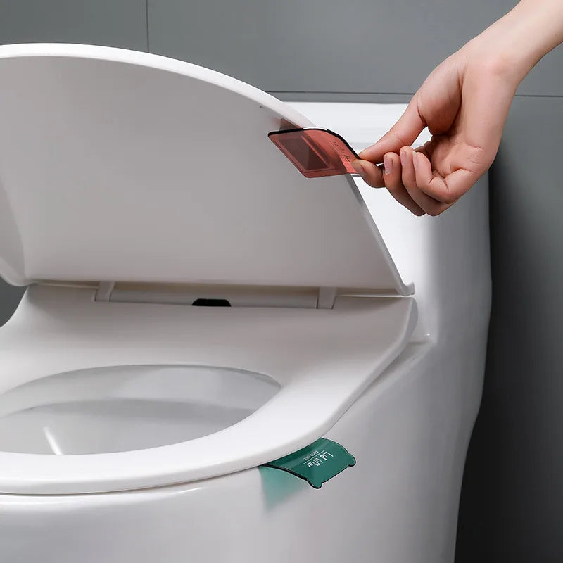 Adhesive Toilet Lid Lifter Handle – No-Drill Bathroom Accessory Toilet Lid Lifter Nixie