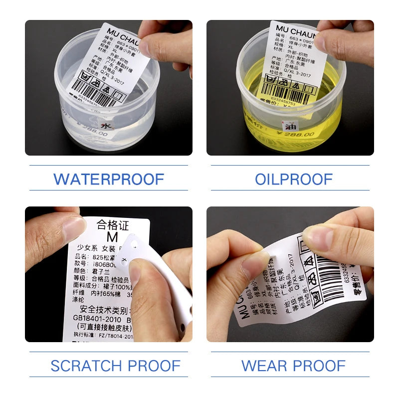 Thermal Label Paper for DETONGER P1 DP23 DP30 DP80 – Waterproof