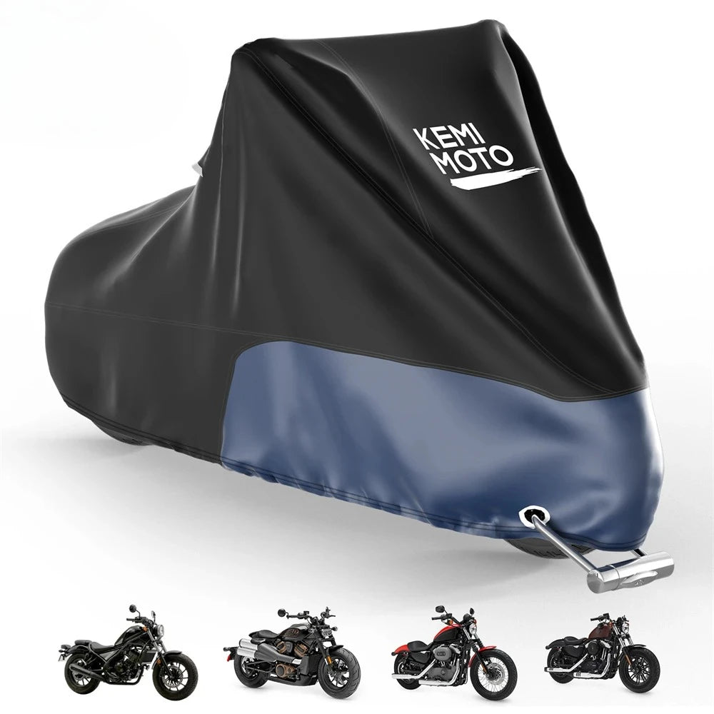 Waterproof Motorcycle Cover for Iron 883, Rebel, Vulcan & More Motorcycle Cover Nixie